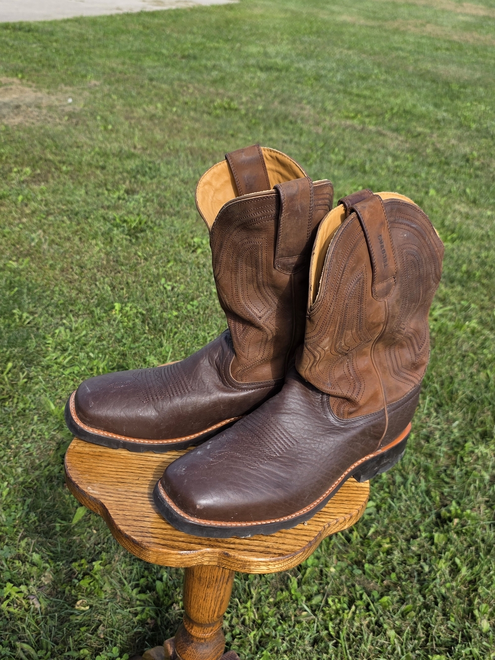 Tecovas Brown Leather Western Cowboy Boots